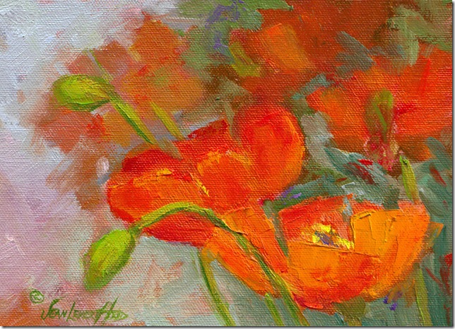 Poppies, Oil painting