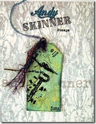 Andy skinner stamed decoart tag
