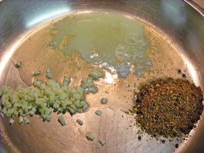 Butter, garlic and spices