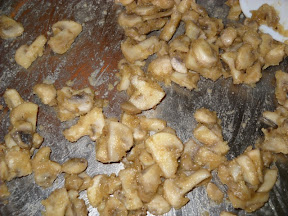 mushrooms and roux