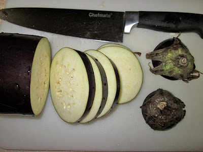 slice eggplant
