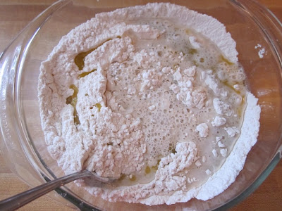 combine with flour