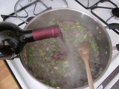add wine deglaze