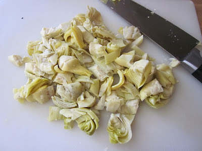 rough chop artichokes