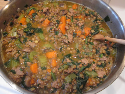 finished lentil stew