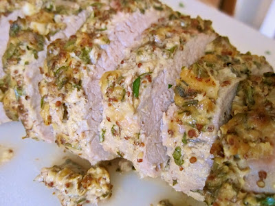 herb mustard pork loin