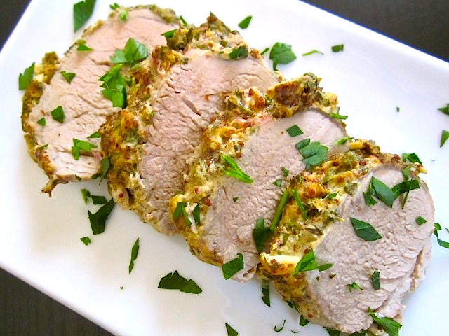 herb mustard pork tenderloin
