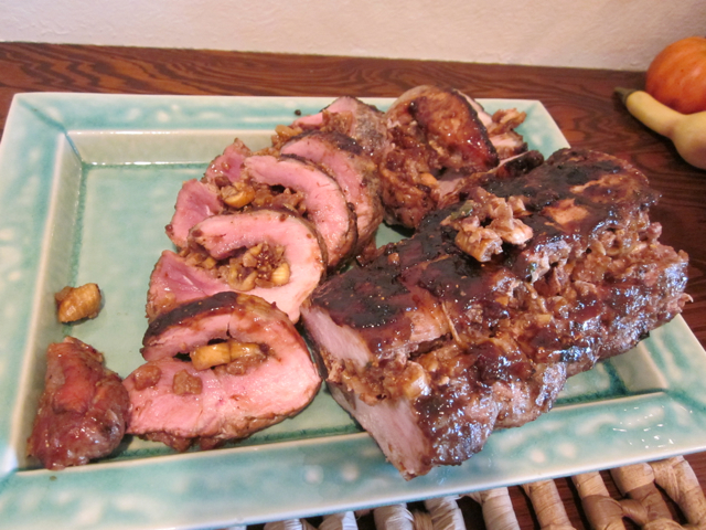 grilled stuffed pork loins