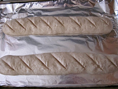 risen sliced baguettes