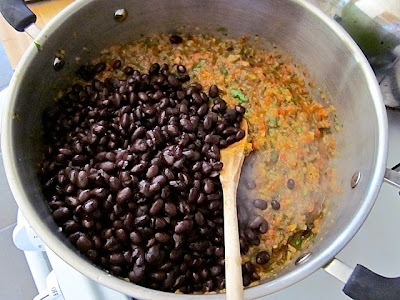 salsa and beans