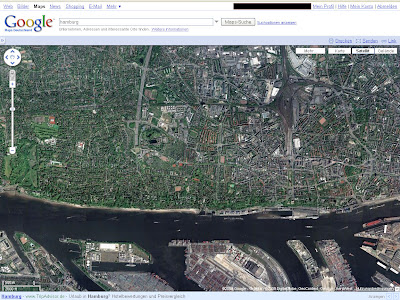 Hamburg in Google Maps