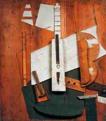 Guitar & Bottle of Bass, 1913 Guitar & Bottle of Bass