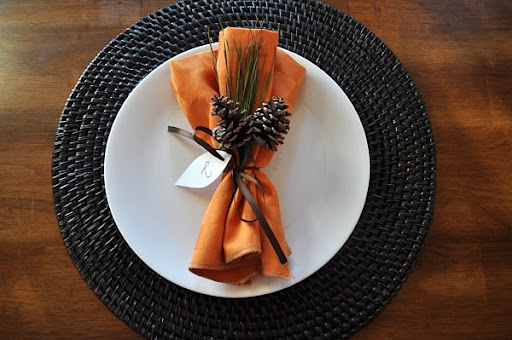 Thanksgiving place setting