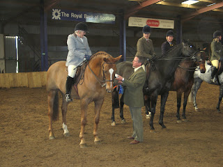 Riding Horse Class - winner Sheona McNeil on Santa's Ghost