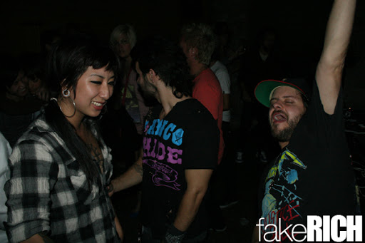 Why does Dan Sena have more party than anyone else in this photo?