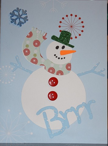 Snowman Card 012