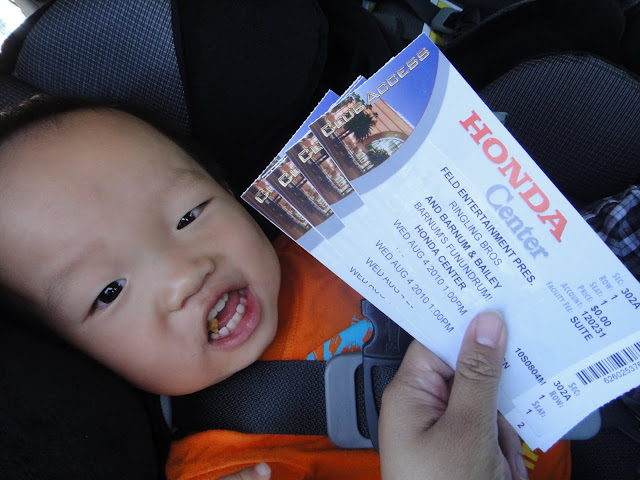 Four tickets to the Circus!