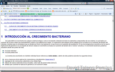 Web crecimiento microbiano