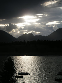 Sunset over Jackson Lake
