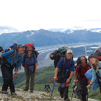 Lara, Tina, Julia, Claire, Cody, and Lea at National Creek Pass