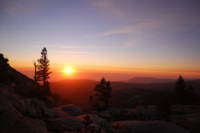 Sunset in Sequoia National Park