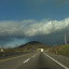 Awesome shadow cast on the hill by the cloud on my way home... part 1