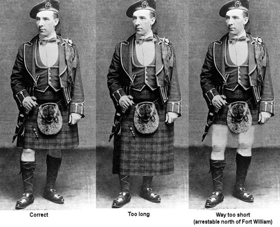 kilt too short