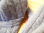 newsboy cap + mittens set