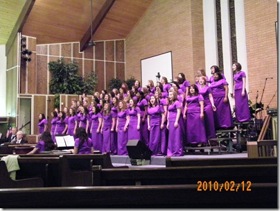New Song, 60 voice girls' choir from California Baptist University