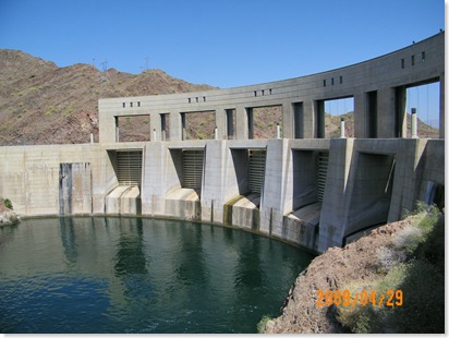 from Parker Dam Road on the Arizona side of the Colorado River