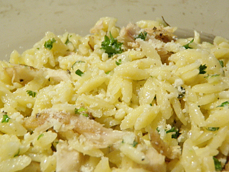 Orzo with Lemon Garlic Parmigiano And Herbs Recipe