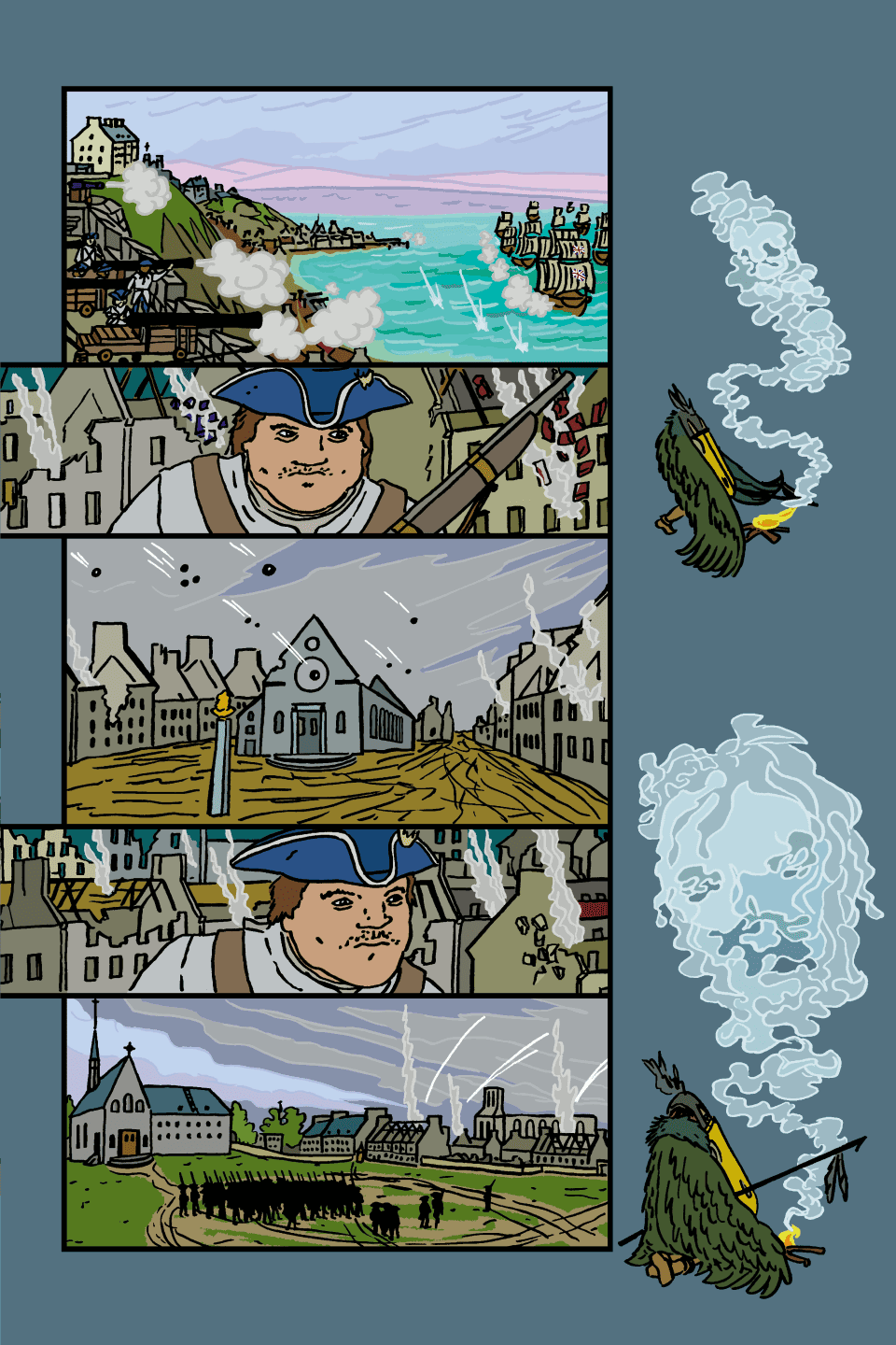 41 This time the church doesn’t resist! The English are attacking Quebec!