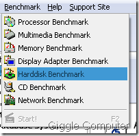 FreshDianose - Benchmark menu