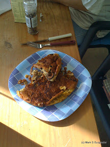 Best omlette ever, cooked on a
woodstove