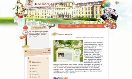 One more Alternative blogger template