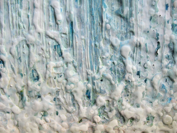 Detail of Waterfall Contemporary Landscape Paintings For Sale