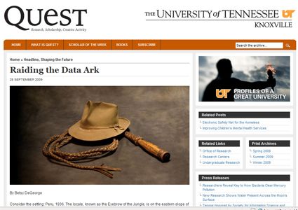 Raiding the Data Ark Quest Article