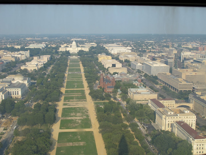 Вашингтон с высоты Washington Memorial