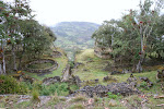 View from the second level to the first, Kuelap, Chachapoyas Region, Peru