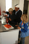 Squeezing some blood-orange juice, Roman ruins of Bula Regia, Tunisia