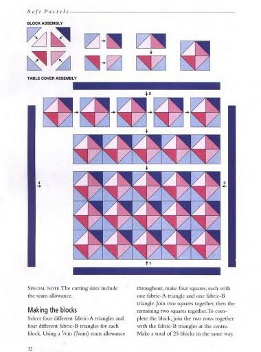 Схемы блоков- пэчворк P0017