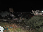 What is left of the truck
