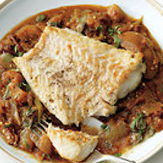 Cod with Stewed Eggplant