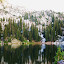 Upper reservoir and my camp for the night