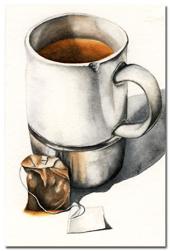 watercolour still life painting