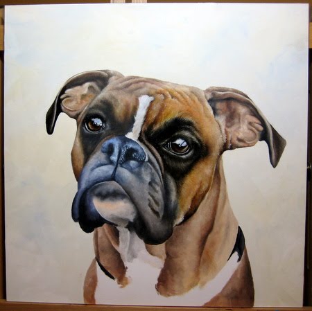 oil pet portrait painting