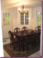 dinning room done table