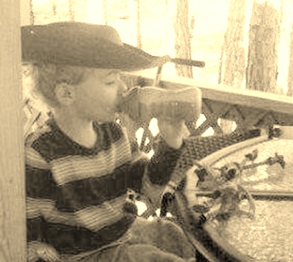 Woody at his other Grandmothers Woody at his other Grandmothers