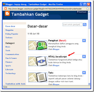 tambah gadget