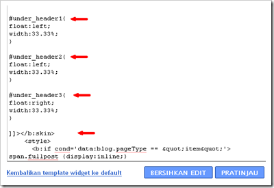 kodeHTML3kolom
